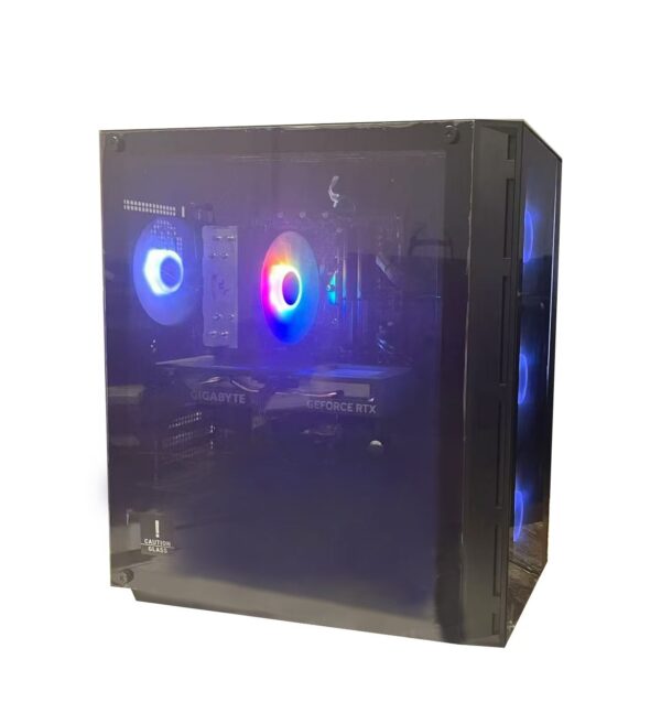 Ready to go - 12400F 4060 Gaming PC system Black