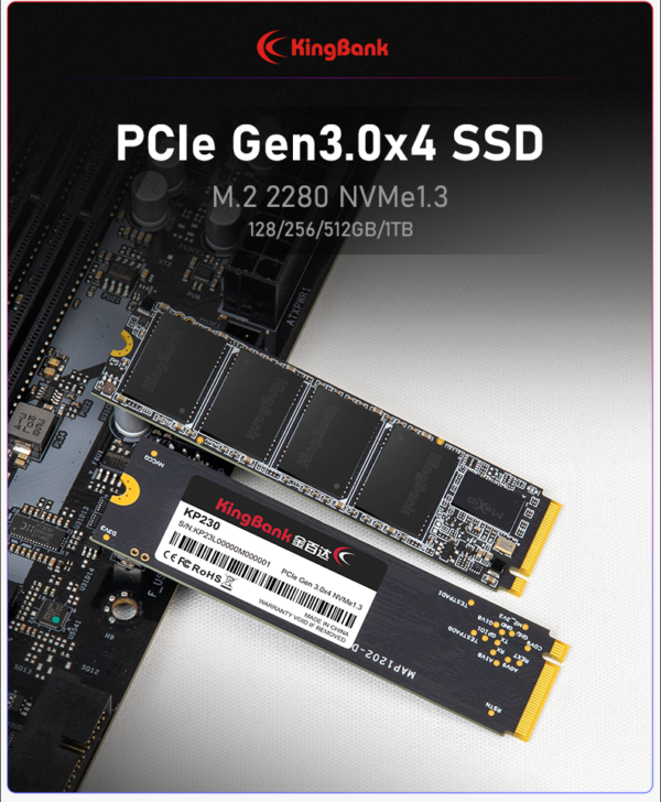 KingBank KP260 1T SSD M.2 2280 NVME PCIE 4.0X4 - Image 2