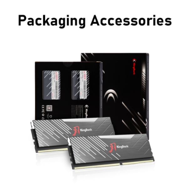 KingBank Memory Ram DDR5 BLACK 6000MHZ 32GB(16GB*2) UDIMM (BLACK BLADE RGB HEATSINK M-die Hynix CL30) - Image 2
