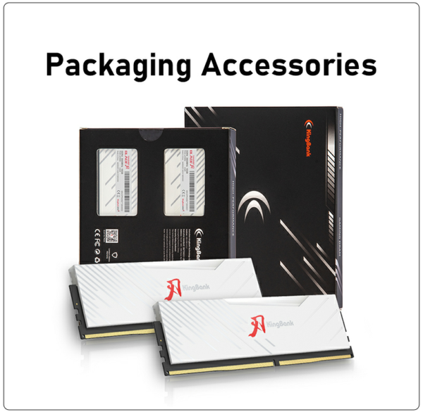 Kingbank memory Ram DDR4 White 3600MHZ 32GB(16GB*2) UDIMM (WHITE BLADE RGB HEATSINK) - Image 6